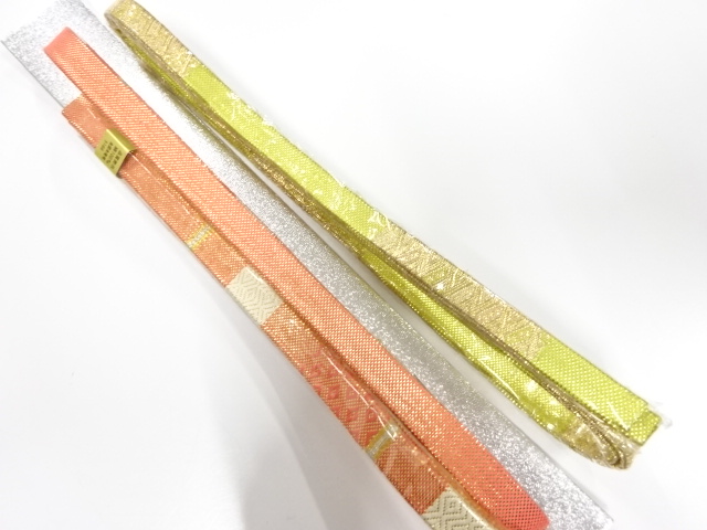 着物・帯 ] - 和装小物 未使用品 正絹 佐賀錦 帯締め 2本セット | 着物